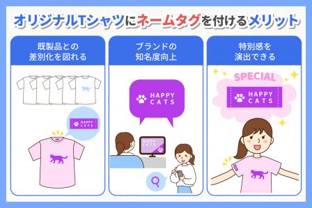オリジナルTシャツにネームタグを付けるメリット