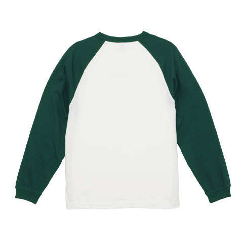 5.6オンス ラグラン ロングスリーブ Tシャツ(1.6インチリブ)