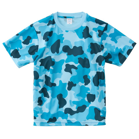 4.1オンス ドライアスレチック Tシャツ〈アダルト〉ウッドランド柄
